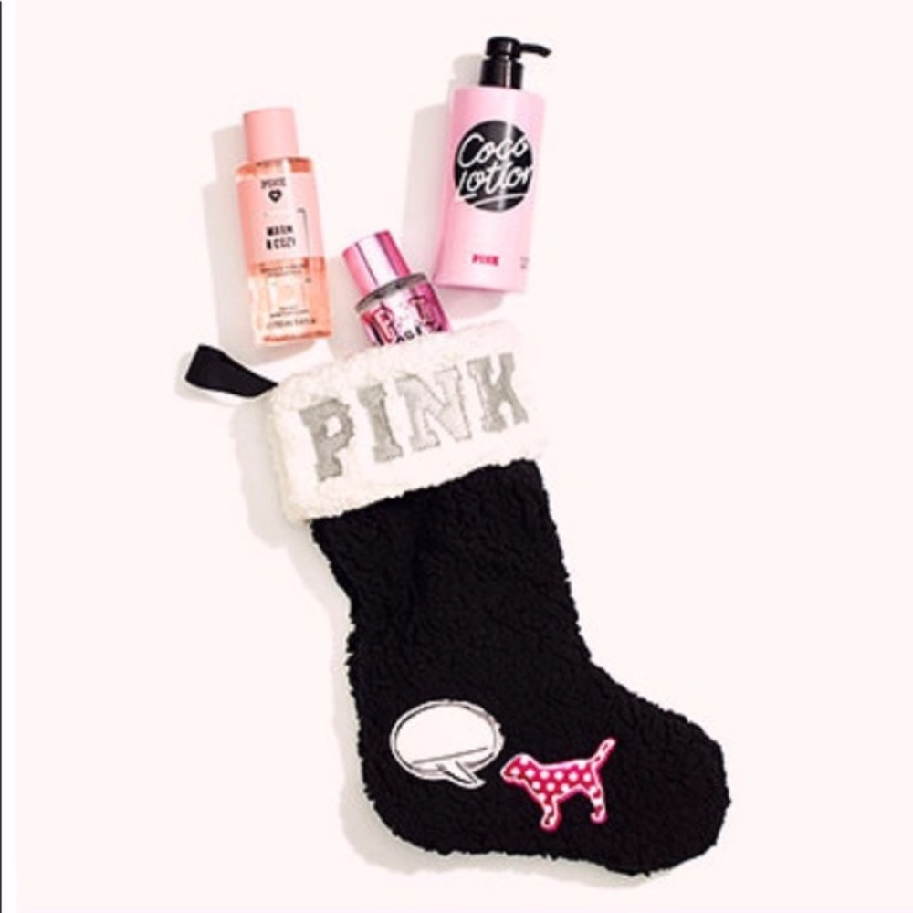Victoria’s Secret Pink Sherpa Christmas Stocking
